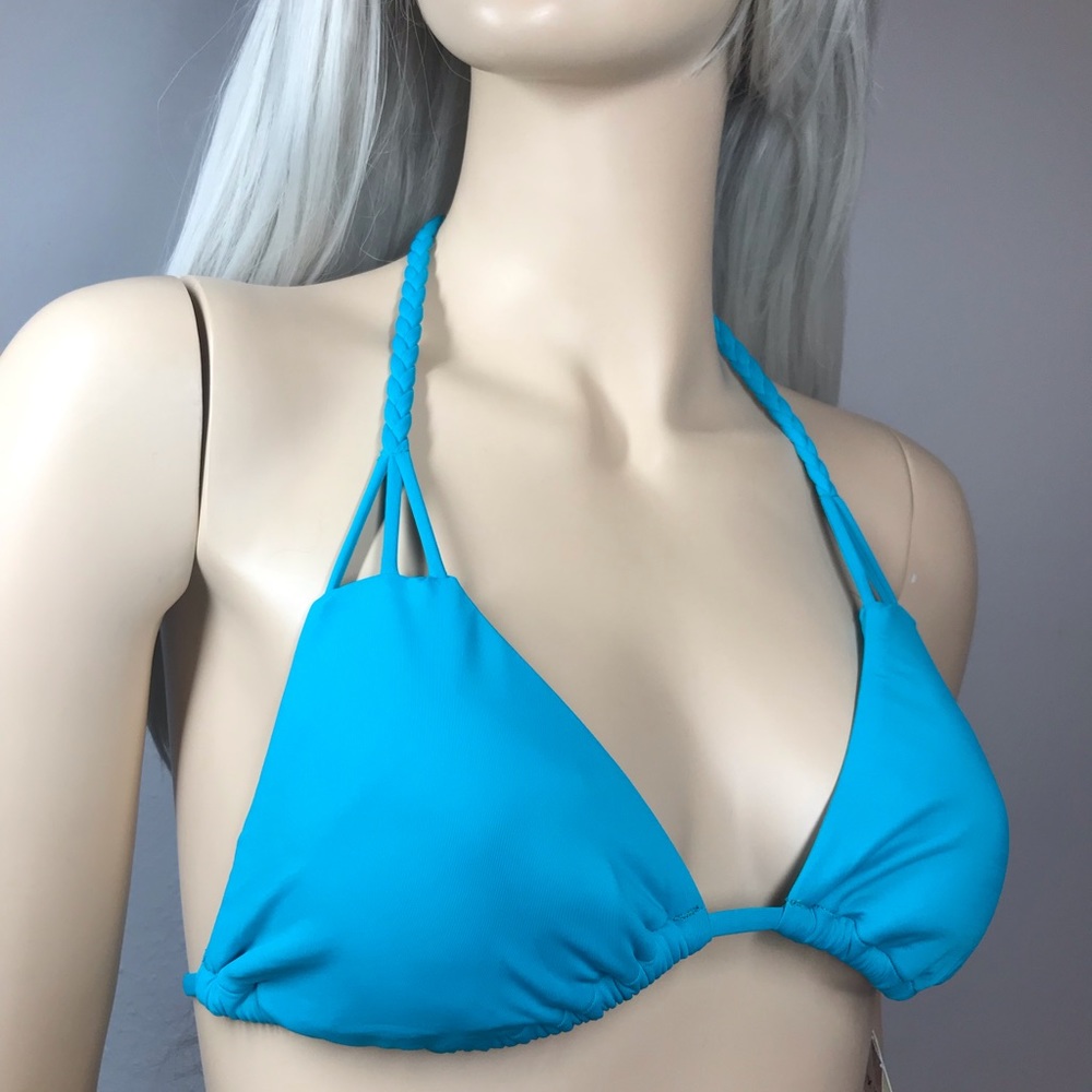 Braided Bikini Top Turquoise